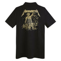 Black - Back - Amplified Mens And Justice For All Metallica Polo Shirt