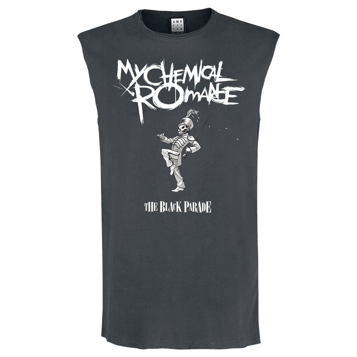 Charcoal - Front - Amplified Mens The Black Parade My Chemical Romance Tank Top