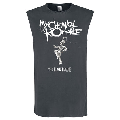 Charcoal - Front - Amplified Mens The Black Parade My Chemical Romance Tank Top