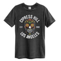 Charcoal - Front - Amplified Unisex Adult Floral Skull Cypress Hill T-Shirt