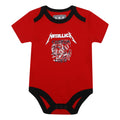 White-Red - Side - Amplified Baby Crayon Lord Metallica Babygrow Set (Pack of 3)