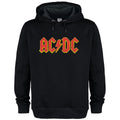 Black - Front - Amplified Unisex Adult AC-DC Logo Hoodie