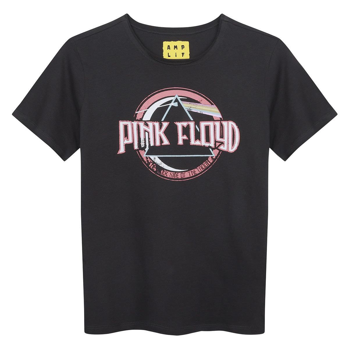 Charcoal - Front - Amplified Childrens-Kids On The Run Pink Floyd T-Shirt