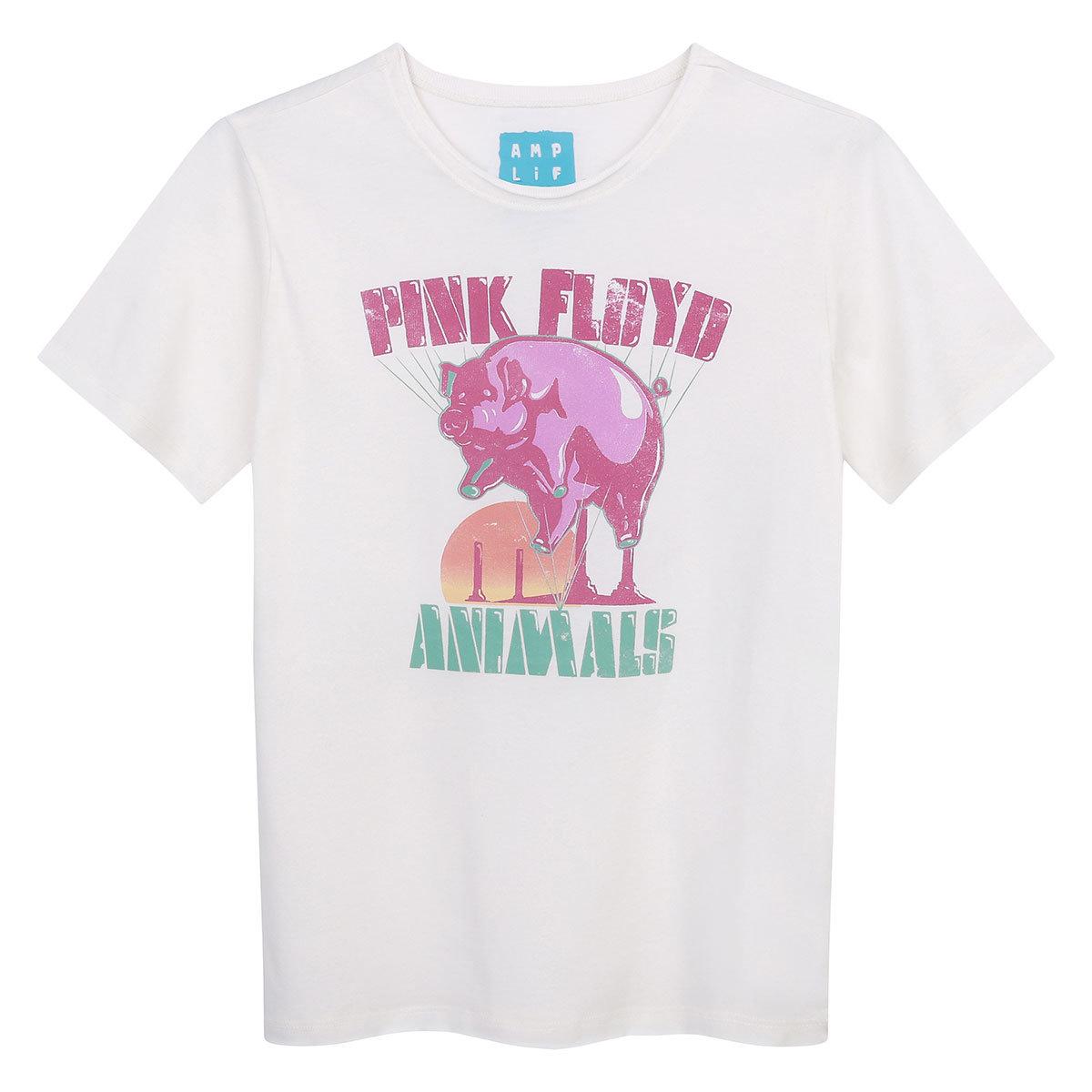 Vintage White - Front - Amplified Childrens-Kids Animal Balloon Pink Floyd T-Shirt