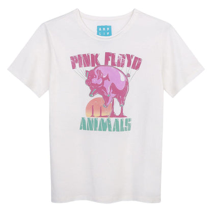 Vintage White - Front - Amplified Childrens-Kids Animal Balloon Pink Floyd T-Shirt