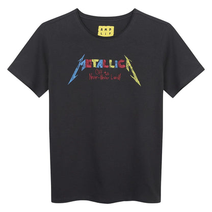 Charcoal - Front - Amplified Childrens-Kids Crayons Out Metallica T-Shirt