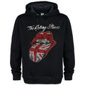 Black - Front - Amplified Unisex Adult UK Tongue The Rolling Stones Hoodie