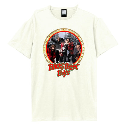 Vintage White - Front - Amplified Unisex Adult Ornament Backstreet Boys T-Shirt