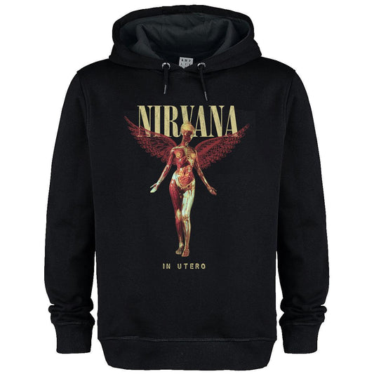 Black - Front - Amplified Unisex Adult In Utero Nirvana Hoodie