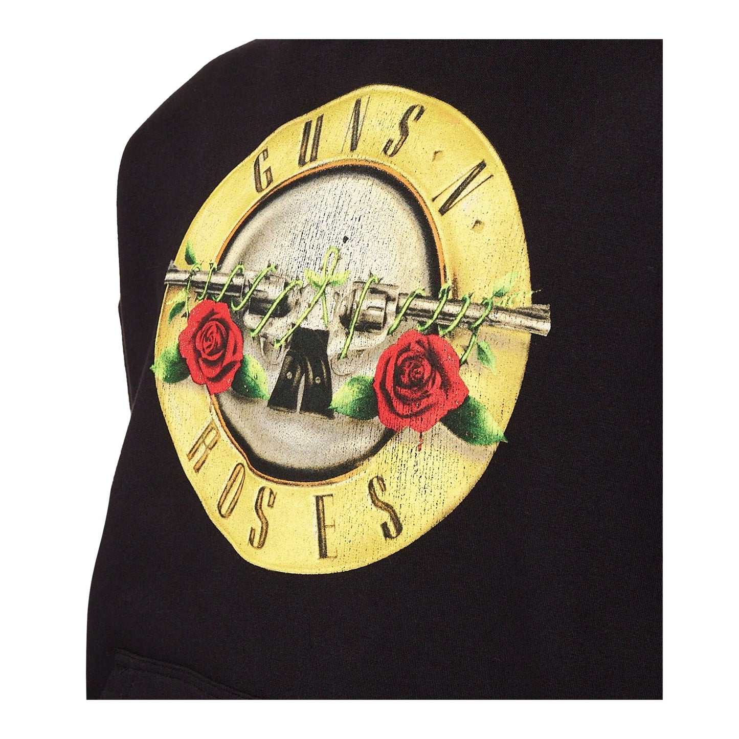 Black - Back - Amplified Unisex Adult Drum Guns N Roses Hoodie