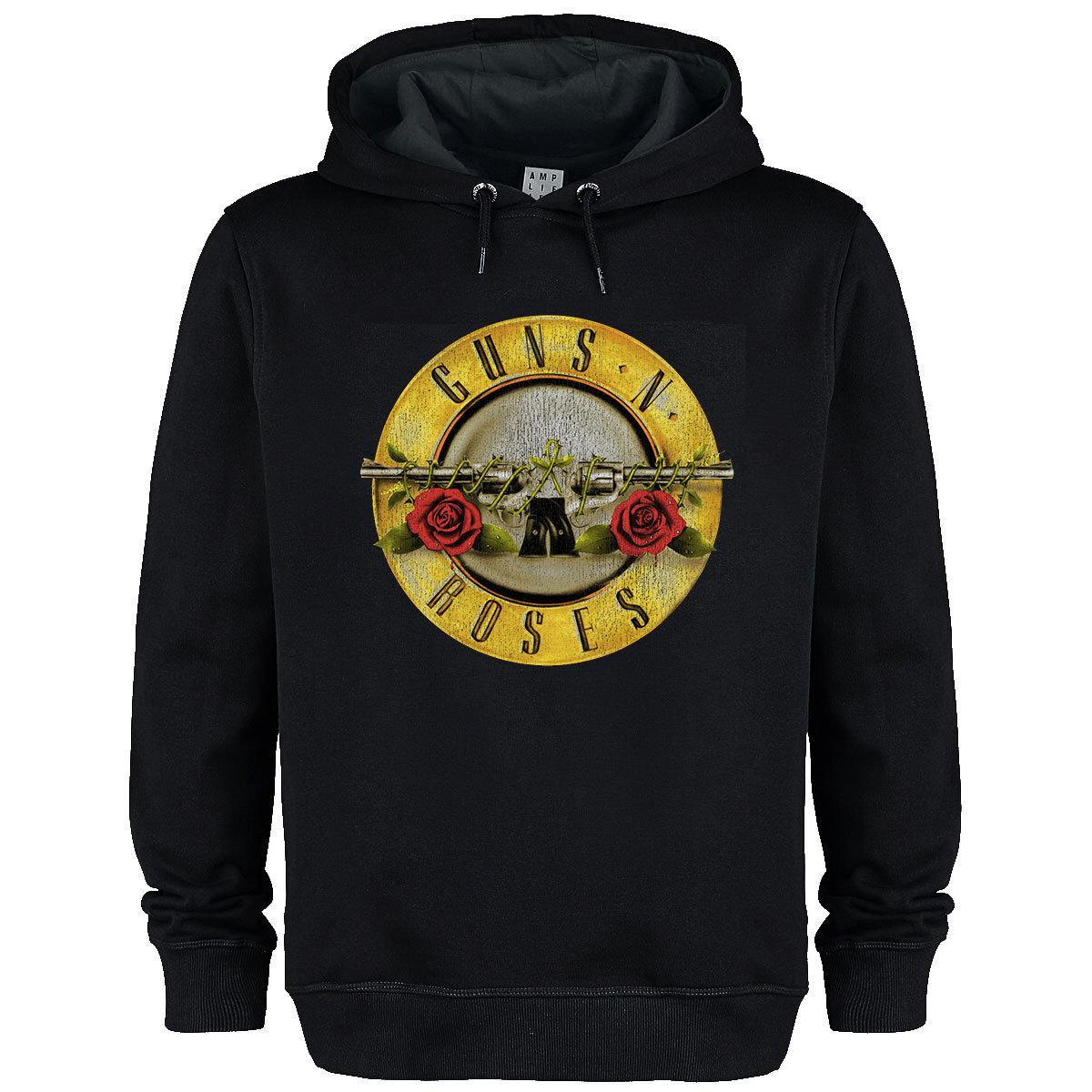 Black - Front - Amplified Unisex Adult Drum Guns N Roses Hoodie
