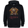 Black - Front - Amplified Unisex Adult Royal Crest Queen Hoodie