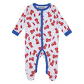 White-Blue-Red - Back - Amplified Baby David Bowie Babygrow Set