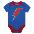 White-Blue-Red - Side - Amplified Baby David Bowie Babygrow Set