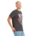 Charcoal - Side - Amplified Mens Blink 182 Logo T-Shirt