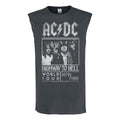 Charcoal - Front - Amplified Mens Highway To Hell AC-DC Tank Top