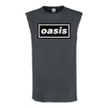 Charcoal - Front - Amplified Mens Oasis Logo Tank Top