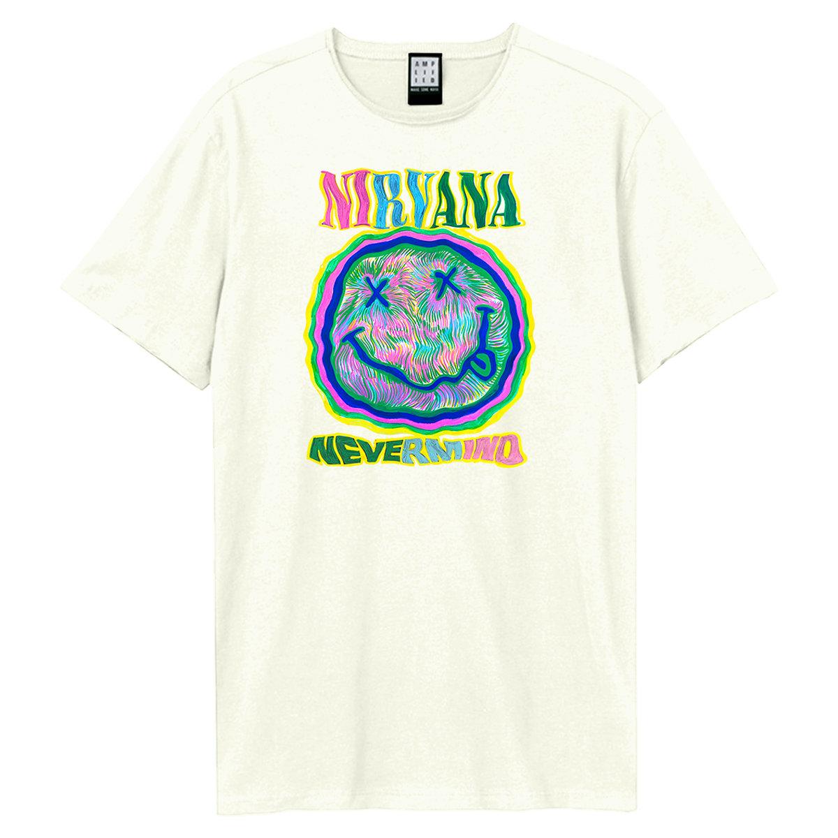 Vintage White - Front - Amplified Unisex Adult Nevermind Nirvana T-Shirt