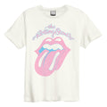 Vintage White - Front - Amplified Unisex Adult Washed Out The Rolling Stones T-Shirt
