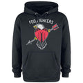 Charcoal - Front - Amplified Unisex Adult Eagle Tattoo Foo Fighters Hoodie