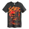 Charcoal - Front - Amplified Unisex Adult War Skull Slayer T-Shirt