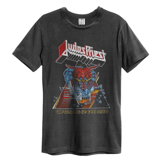 Charcoal - Front - Amplified Unisex Adult Defenders Of The Faith Judas Priest T-Shirt
