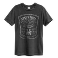 Charcoal - Front - Amplified Unisex Adult LA Paradise City Guns N Roses T-Shirt