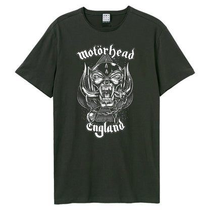Charcoal - Front - Amplified Unisex Adult England Pt2 Motorhead T-Shirt