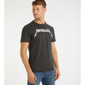 Charcoal - Back - Amplified Unisex Adult Logo Metallica T-Shirt
