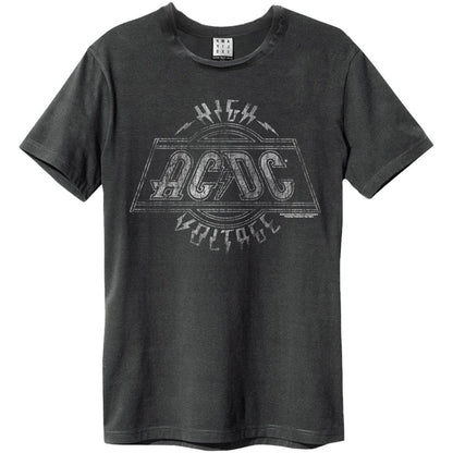 Charcoal - Front - Amplified Unisex Adult High Voltage 1975 Australia AC-DC T-Shirt