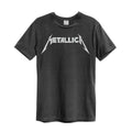 Charcoal - Front - Amplified Unisex Adult Logo Metallica T-Shirt