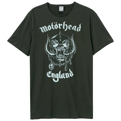 Charcoal - Front - Amplified Unisex Adult England Motorhead T-Shirt