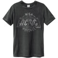 Charcoal - Front - Amplified Unisex Adult High Voltage AC-DC T-Shirt