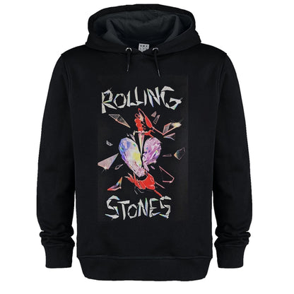 Black - Front - Amplified Unisex Adult Hackney Diamonds The Rolling Stones Hoodie