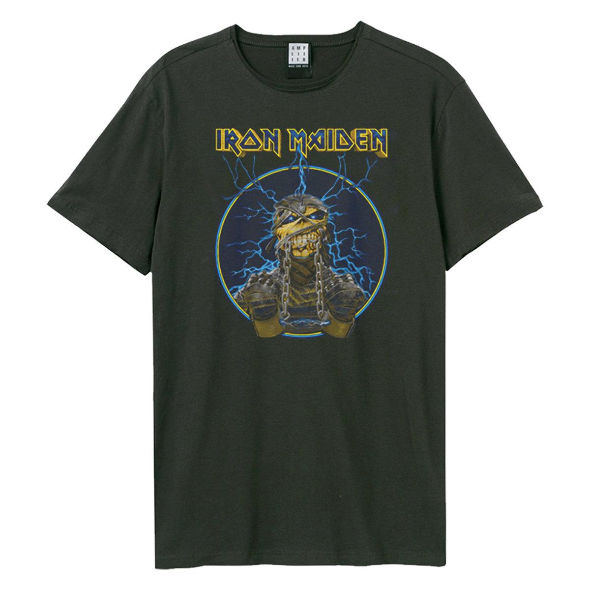 Charcoal - Front - Amplified Unisex Adult Mummy Iron Maiden T-Shirt