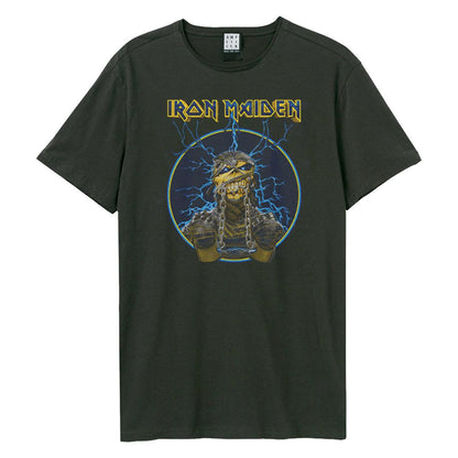 Charcoal - Front - Amplified Unisex Adult Mummy Iron Maiden T-Shirt