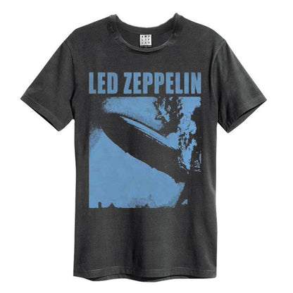 Charcoal - Front - Amplified Unisex Adult Blimp Square Led Zeppelin T-Shirt