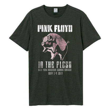 Charcoal - Front - Amplified Unisex Adult In The Flesh Pink Floyd T-Shirt