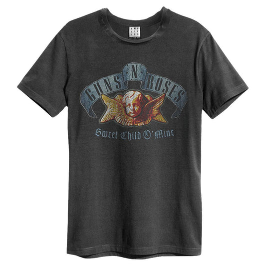 Charcoal - Front - Amplified Unisex Adult Sweet Child O´ Mine Guns N Roses T-Shirt