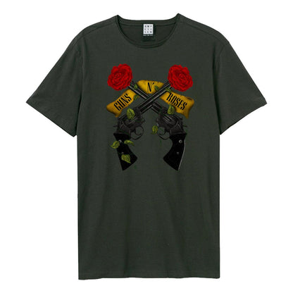 Charcoal - Front - Amplified Unisex Adult Shooting Guns N Roses T-Shirt