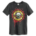 Charcoal - Front - Amplified Unisex Adult Bloody Bullet Guns N Roses T-Shirt