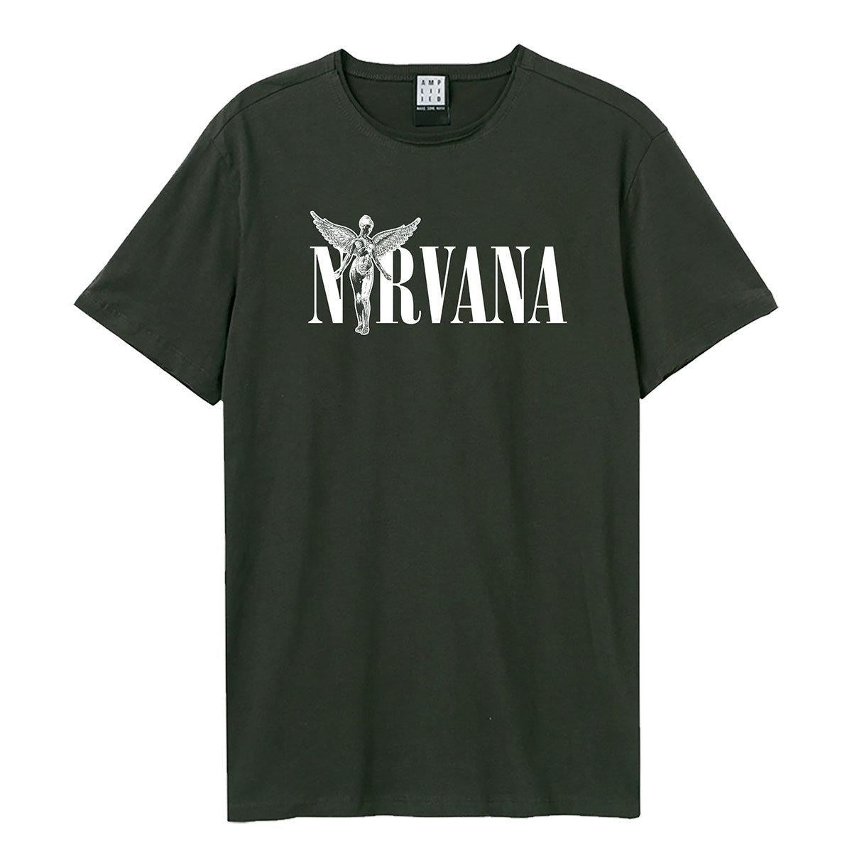 Charcoal - Front - Amplified Unisex Adult In Utero Nirvana T-Shirt