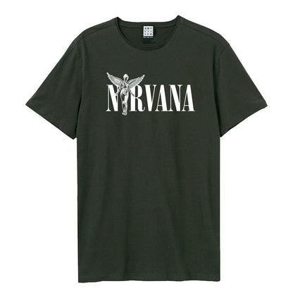 Charcoal - Front - Amplified Unisex Adult In Utero Nirvana T-Shirt