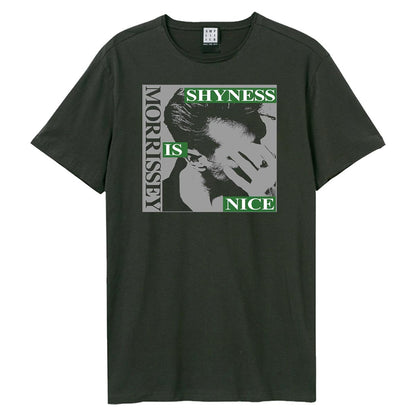 Charcoal - Front - Amplified Unisex Adult Shyness Is Nice Morrissey T-Shirt