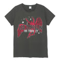 Charcoal - Front - Amplified Womens-Ladies US Tour 77 Led Zeppelin T-Shirt