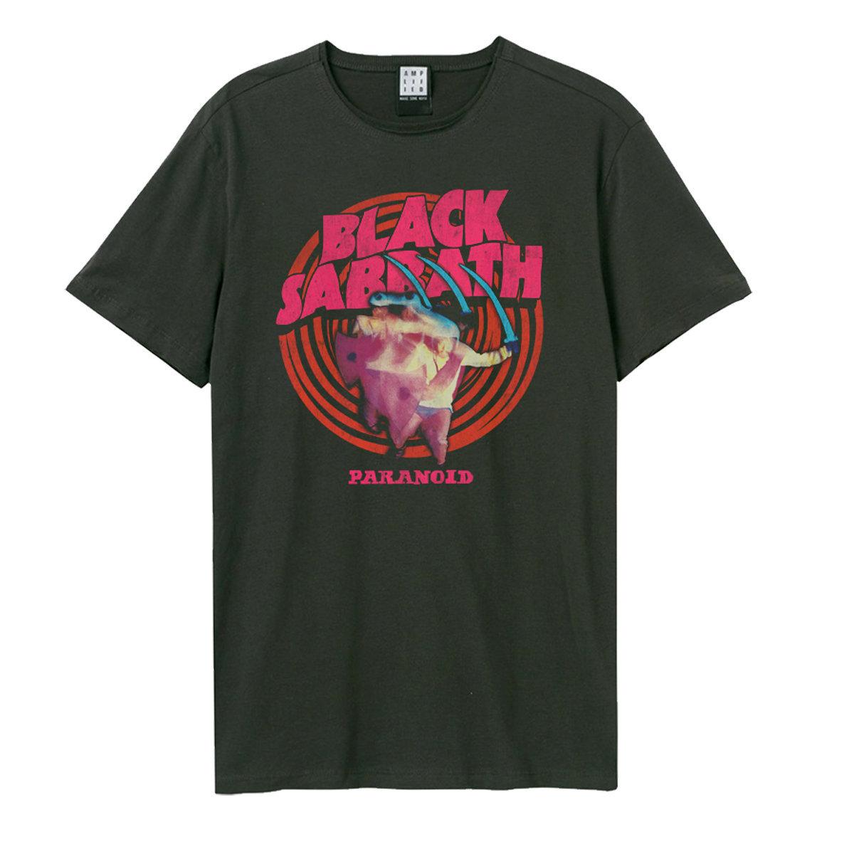 Charcoal - Front - Amplified Unisex Adult Paranoid Black Sabbath T-Shirt