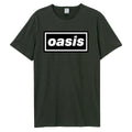 Charcoal - Front - Oasis Unisex Adult Logo T-Shirt