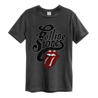Charcoal - Front - Amplified Unisex Adult Licked The Rolling Stones T-Shirt