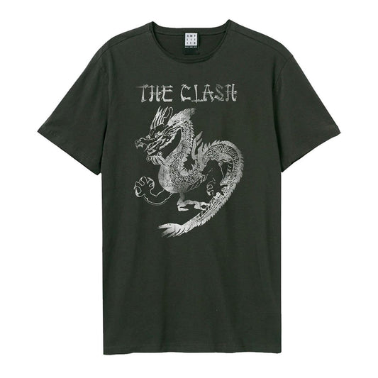 Charcoal - Front - Amplified Unisex Adult New Dragon The Clash T-Shirt