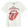 Vintage White - Front - Amplified Unisex Adult Vintage The Rolling Stones T-Shirt